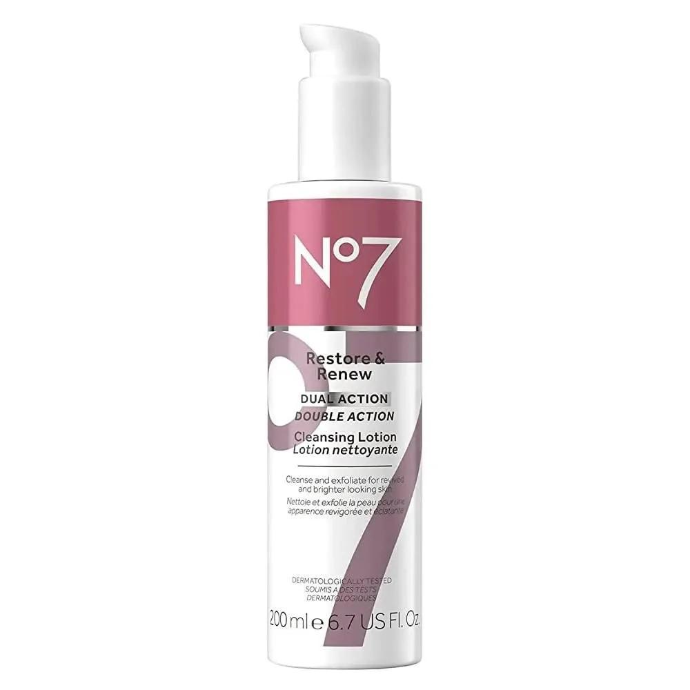 No7 Restore & Renew Dual Action Cleansing Lotion 200ml