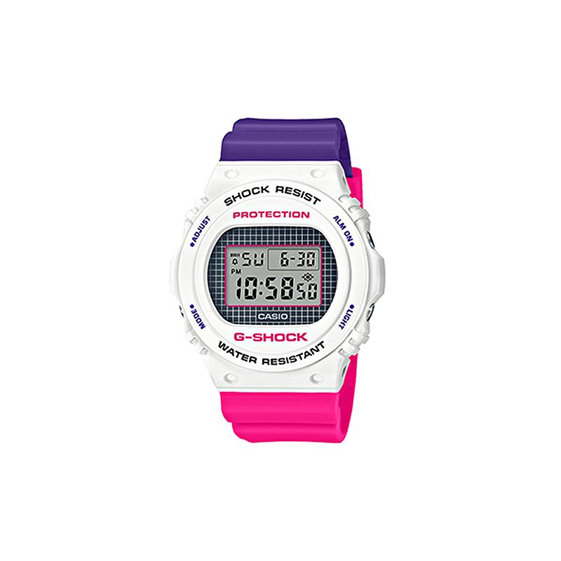 Casio Watch series-DWBGD Series Geometric Pattern Design Waterproof and Shockproof Quartz Movement Japanese and Korean DW-5700THB-7PR+BGD-570THB-7PR