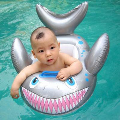 Inflatable Whale Baby Swim Seat, Cartoon Water Toy for Kids with Handle, Summer Beach Float