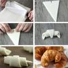 1pc Croissant Dough Cutter Plastic Quick Easy Rolling Mold with Handle Puff Pastry Roller Kitchen Mold Baking Tool