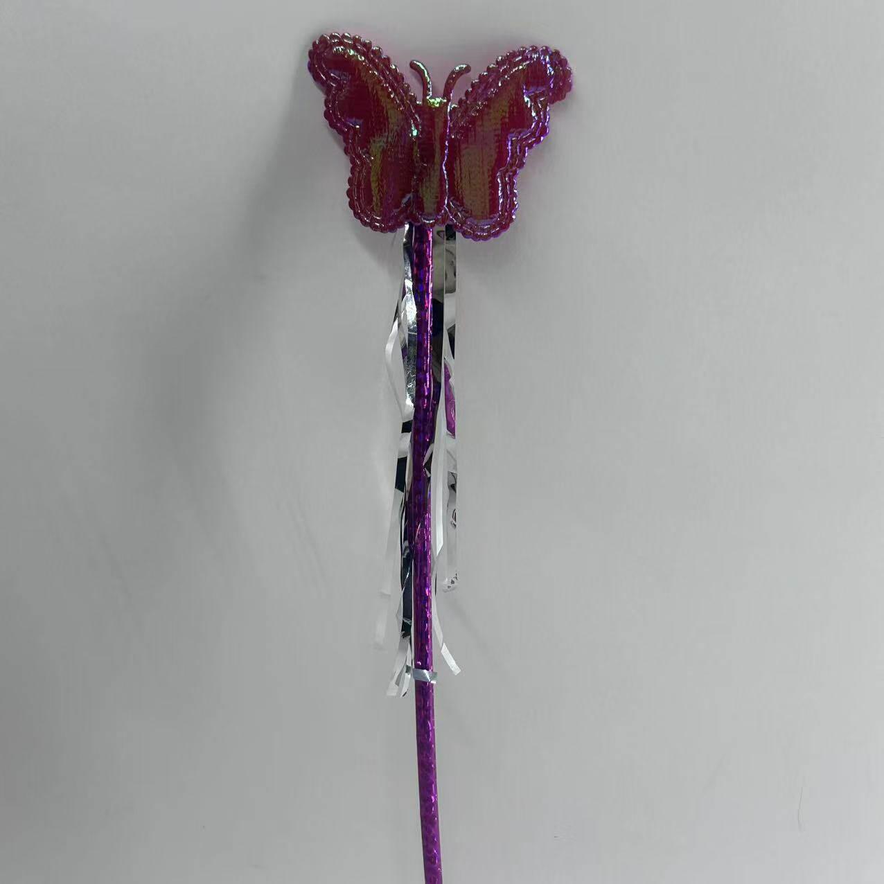 

Multi-color Flashing Fairy Wand with Butterfly Wings - Kids Performance Prop