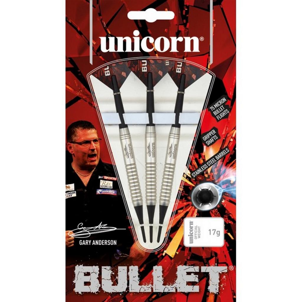 unicorn Kulka Gary Anderson Šipky z nerezové oceli (Balení 3)