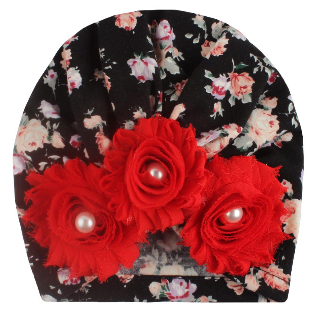 Baby Fashion Sun Flower Hat Newborn Cap Fetal Cap Basin Warm Girl Boys Cute Hat Free