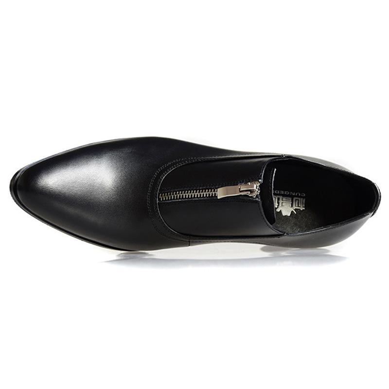 

Новые туфли для мужчин, увеличивающие рост, туфли на каблуке, формальные кожаные коричневые мужские мокасины, модельные туфли, модные белые мужские туфли, увеличивающие рост 42