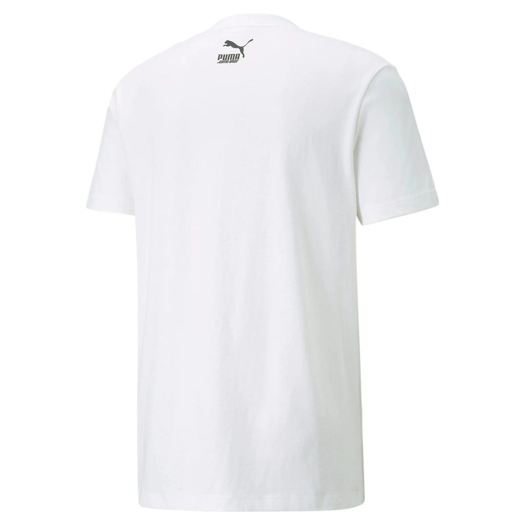PUMA X Santa Cruz T Shirts Men's White Crew Neck Moderate Straight Fit 532243-02