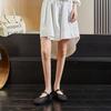 Sheepskin Mary Jane Shoes Casual Shoes Hollow Mesh Breathable Leather Shoes Flat-soled Shallow-mouth Women's Shoes