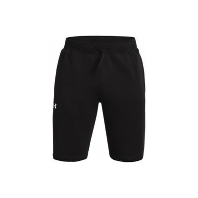 Solid Color Fleece Drawstring Sports Shorts Men Shorts Black 1363932-001
