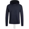 Ea Fw24 Hooded Drop Shoulder Letter Embroidered Long Sleeve Sweatshirt Men Sweatshirt Navy-Blue 6D1MA0-1JHSZ-0920