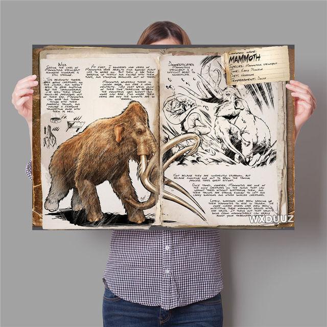 Retro Dinosaurier Schlange Phoenix Tiger Wandkunst Ölgemälde Dekoration Poster