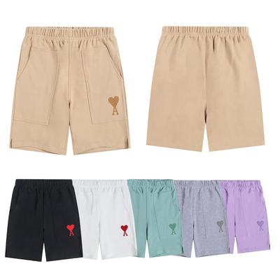 Pantalones Cortos Casuales AMI para Hombre con Bolsillo Grande, Pantalones Cortos Sueltos de Algodón Puro, Pantalones Cortos Casuales Deportivos para Exteriores