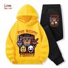 2026 Five Nights Hoodies+Hosen 2er-Set 3-14 Jahre Jungen Mädchen Trainingsanzug Kleidung Hoodie Jungen FNAF Sportlicher Anzug Ideal für den täglichen Gebrauch im Freien