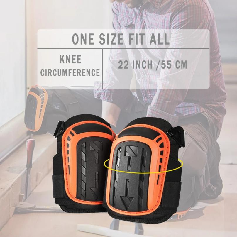 Knee Pads For Work-Heavy Duty Support Kneepads With Gel Cushion&Anti-Slip Straps-Construction,Flooring,Gardening,Cleaning,Tile