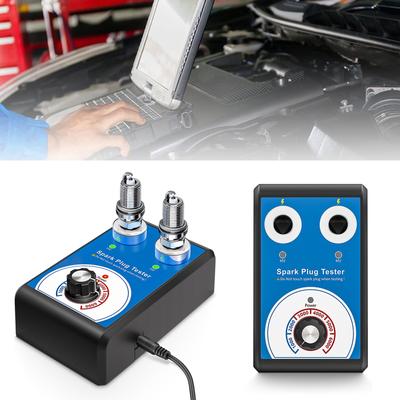 Spark Plug Tester Double Hole Engine Ignition CoilTester Automobile Spark Plug Tester, 13mm Spark PlugSocket