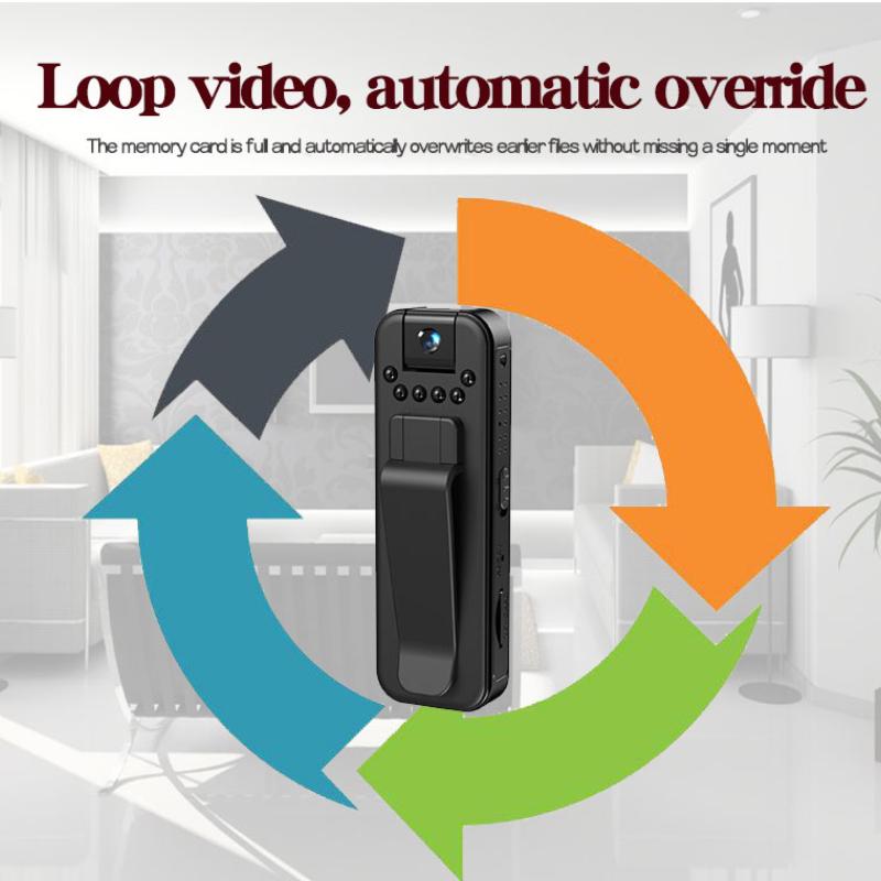 HD 1080P Mini-Kamera Tragbarer kleiner digitaler Videorecorder Polizei BodyCam Infrarot-Nachtsicht-Miniatur-Camcorder