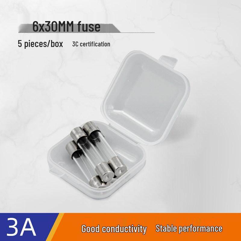 Glass Tube Fuse Set: 5x20mm & 6x30mm, 1-30A Range