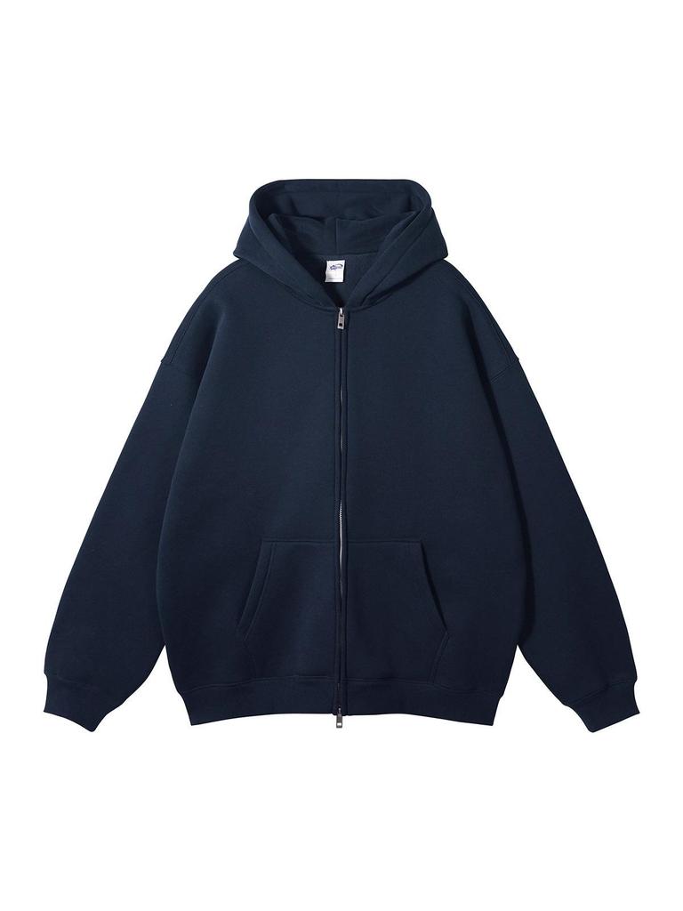 Unisex Trendiger Retro Reißverschluss Hoodie, Lässige Lockere Passform