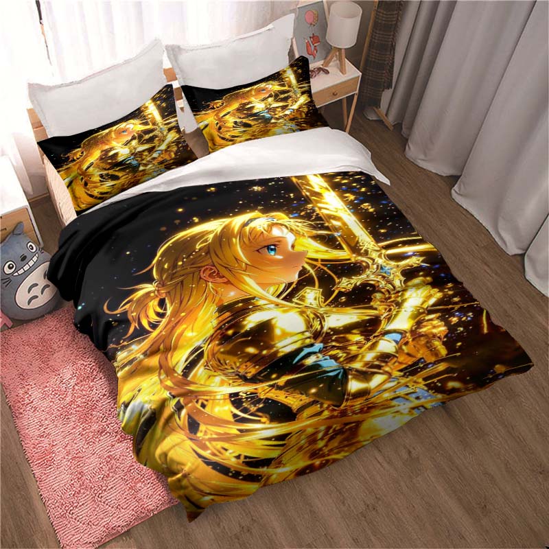 The new "Sword Art Online" themed soft and comfortable duvet and pillowcase set is a children's bedding gift set available