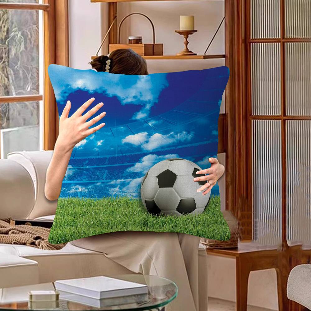 Piłka Nożna Personalizowana Poszewka na Poduszkę Pokój Dziecięcy Dekoracja Dzika Impreza Poszewka Prezent na Urodziny Dziecka Baby Shower