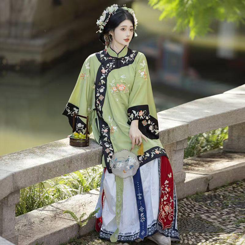 Da Yuan Luo Yi Qing Han Dynasty Antique Clothing Heavy Industry Embroidery Late Qing Dynasty Pingyao Jin Shang Young Grandma