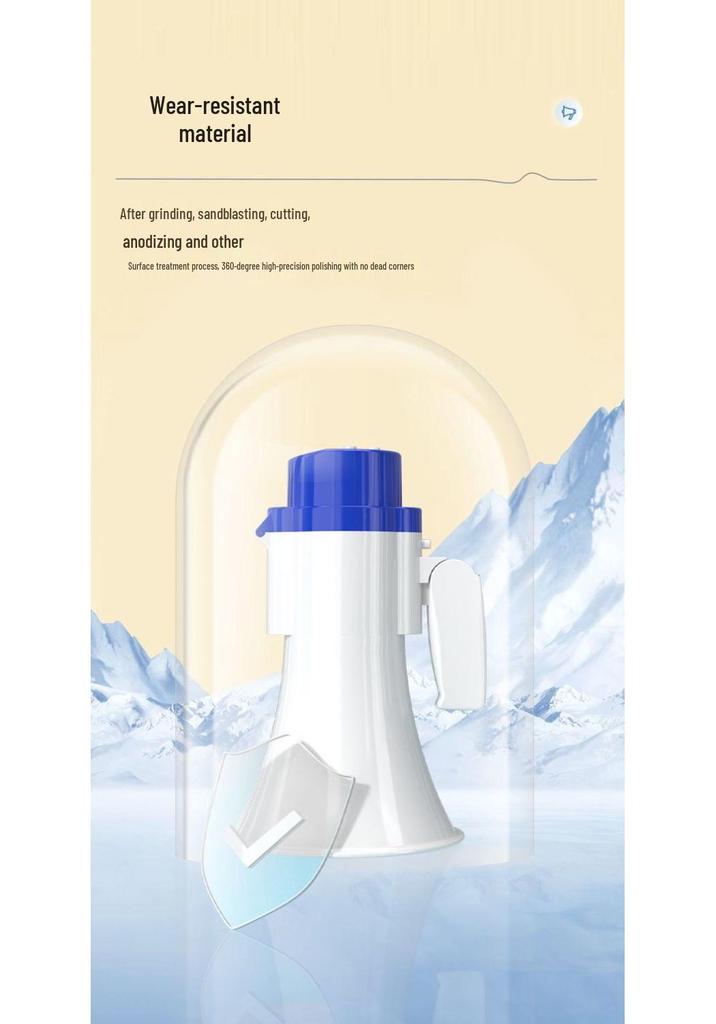 Portable High-Volume Street Vendor Megaphone with Recording Function