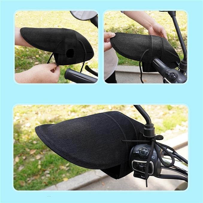 Sunproof Waterproof Windproof Electric Bike Glove Reflective Strip Design Breathable Hand Protection Motorcycle Handlebar Glove