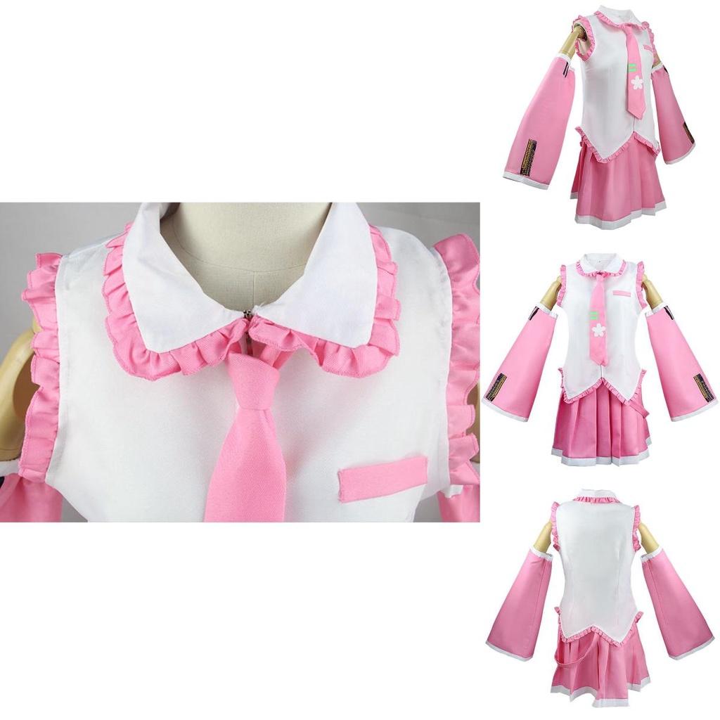 Høykvalitets Hatsune Miku Cosplay-kostyme for Comic Con og Halloween