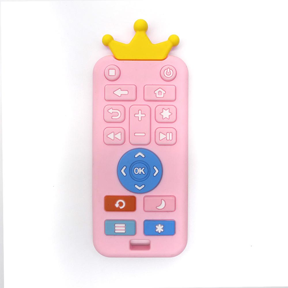 Siliconen Bijtspeeltje voor Baby's Afstandsbediening Ontwerp Verzachtende Dagelijkse Hulp bij het Doorbreken van Tanden Speciaal Gemaakt voor het Doorbreken van BabyTanden
