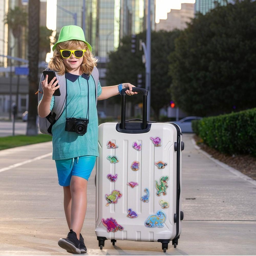 Cute Cartoon Sparkly Dino Decor Decals Childrens Reward Stickers  DIY Crafts