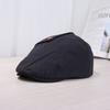 New retro solid color button forward hat children spring and autumn travel Hong Kong style beret street shooting trend