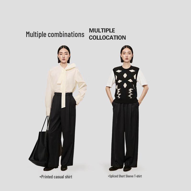 LESS 2023 Fall Straight-Leg Casual Pants