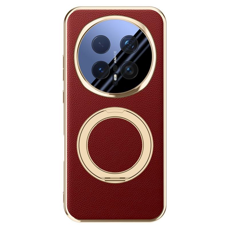 Magnetic Rotating Stand Case HONOR Magic 8 Pro Full Coverage Shockproof PU Leather Cover In Black Red Blue Gold