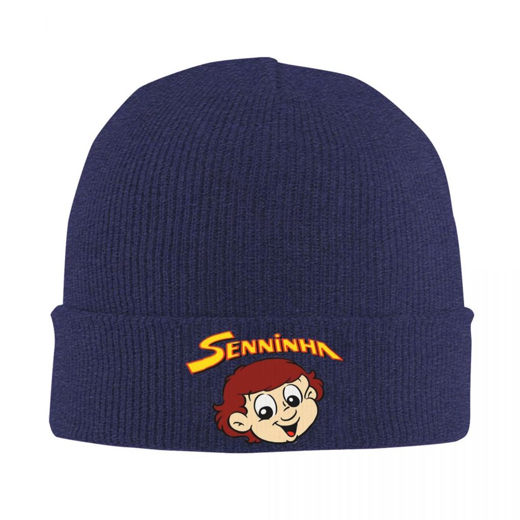 Senninha Ayrton Senna Knitted Caps Women's Men's Beanie Winter Hat Hip Hop Cap