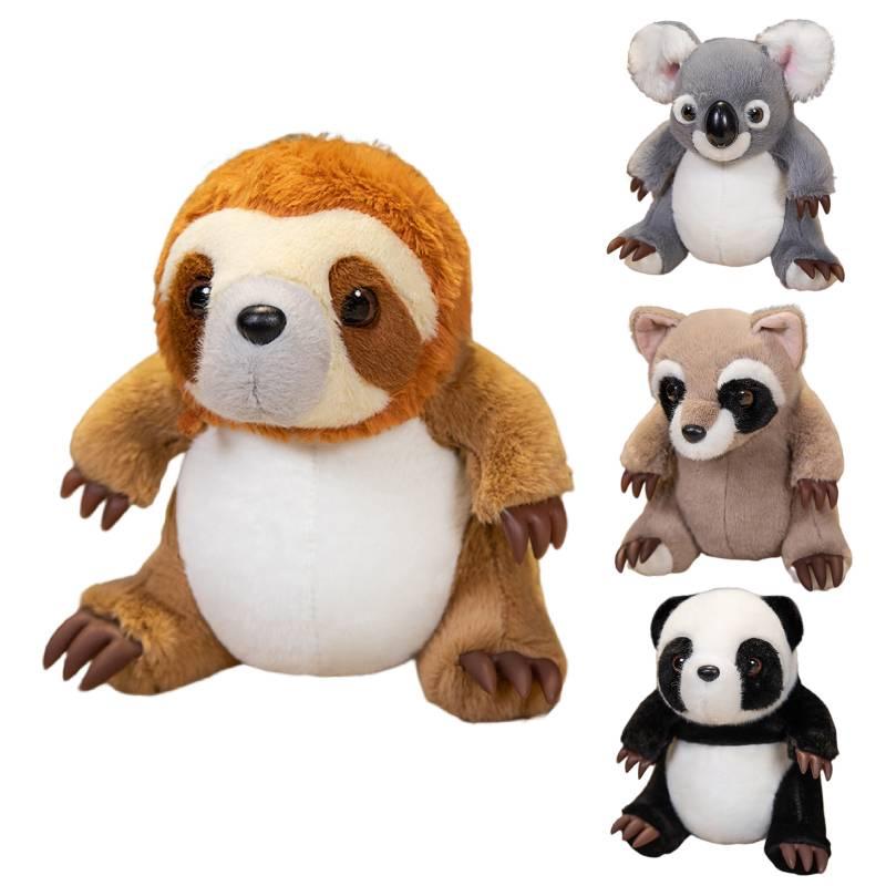 Weiche und kuschelige Panda-, Koala-, Waschbär- und Faultier-Plüschtiere für Mädchen Perfektes Geschenk!