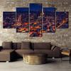 Gerahmte 5-teilige Leinwandkunst „Light Up Paris“, moderne dekorative Gemälde auf Leinwand, Wandkunst für Heimdekorationen, Wanddekoration, Kunstwerk, ohne Rahmen