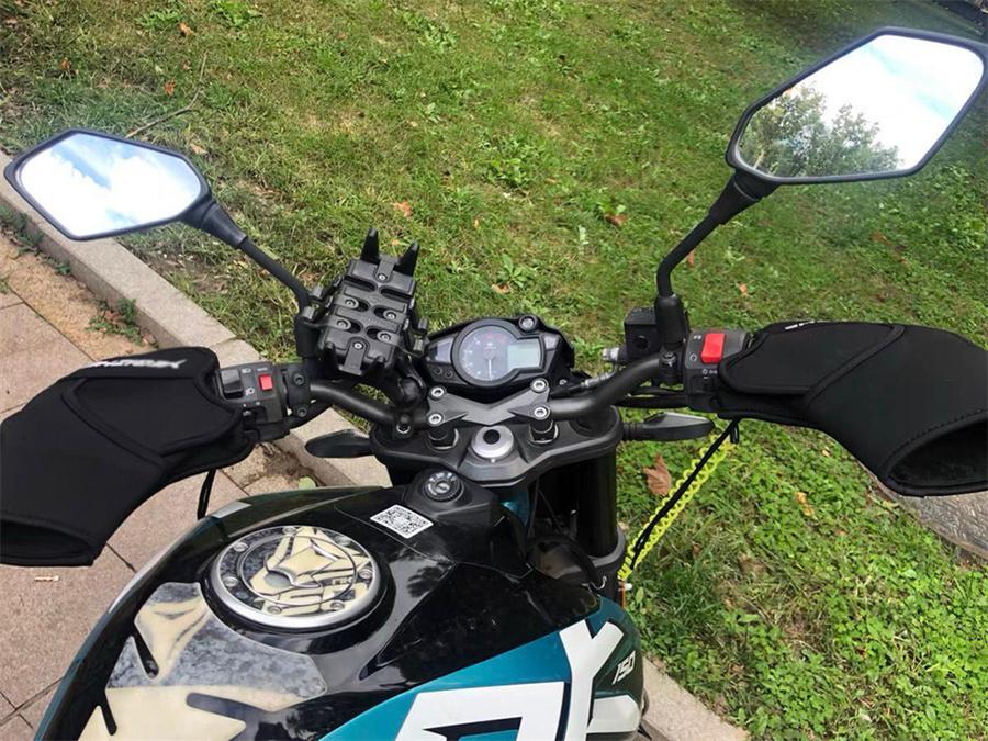 Motorcycle Handlebar Gloves Windproof  Warm Grip Hand Covers Warmer Protective Motorbike For Winter