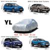 Universal 3 Layer Car Cover Waterproof All Weather UV Protection Windproof Outdoor Full Car Cover Fit Hatchback Sedan SUV MPV
