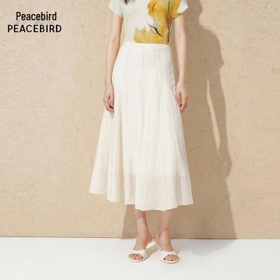 PEACEBIRD AAGFG230T Plissierter High-Waist Langer Rock