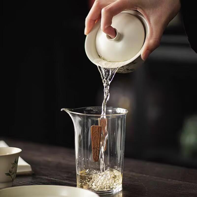 Plant Ash Osmanthus Sancai Cover Bowl Teacup Chinese High-End Household Tea Bowl Pot Bearing Ceramic Kung Fu Tea Set