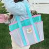 Nylon Mesh Beach Bag Gauze Mesh Handbag Cute Summer Shoulder Bag  Cosmetic Bag