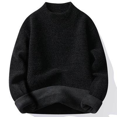 Herfst Winter Heren Dikke Warme Truien Pullovers Mode Heren Effen Kleur Gebreide Trui Jumper Trendy Onderhemden