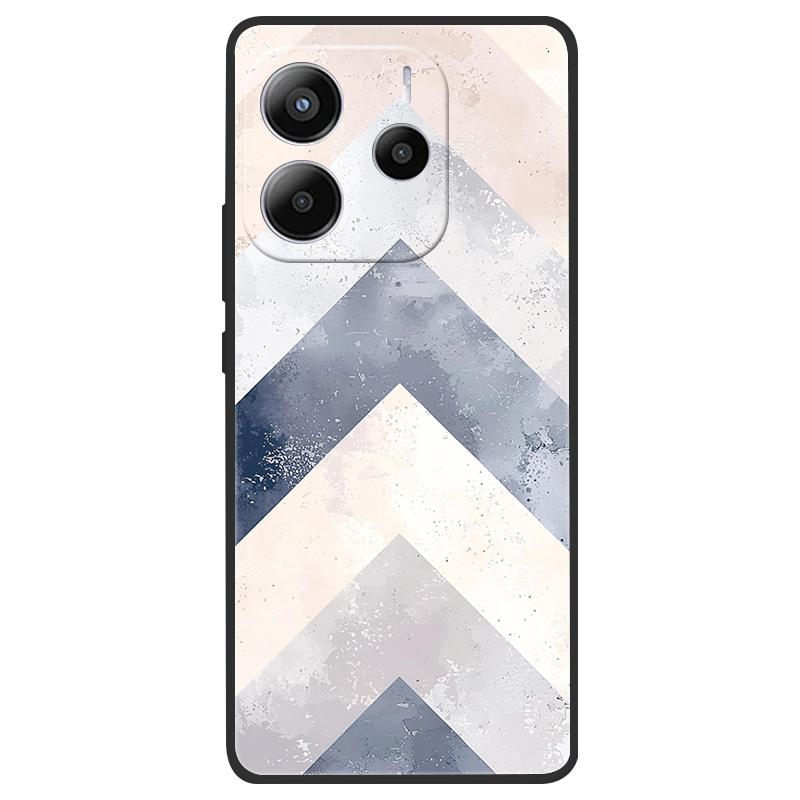 For Xiaomi Redmi Note 14 5G Case Soft TPU Marble Silicone Phone Cover for Coque Redmi Note 14 5G Global Cases Black Bumper Funda