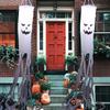 Waterproof Hanging Spooky Flag Luminous Ghost Hanging Decoration  Backyard