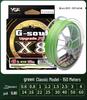 YGKPEJPNX8 Braided Wear-Resistant Lure Fishing Line - Green/White