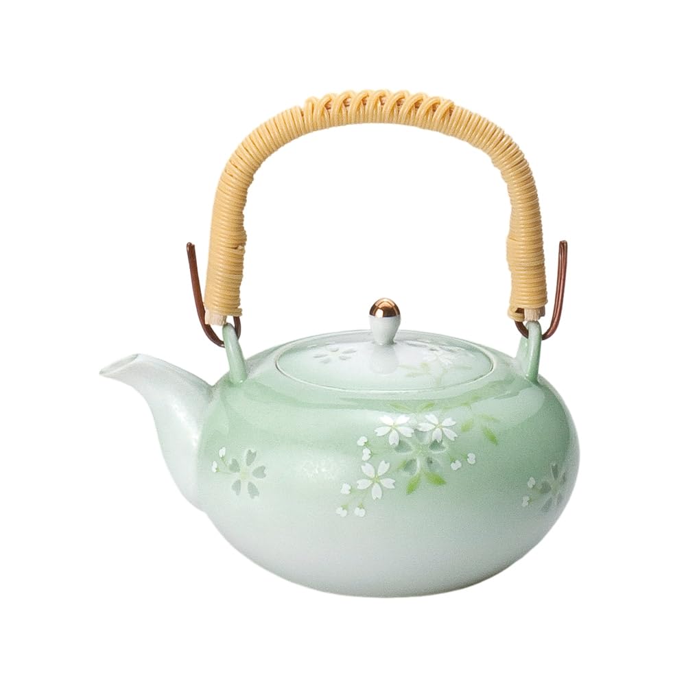 Arita Ware Hanaakari 4 Made in Stylish Ale-net No. Teapot, 400cc, Porcelain, Japan,