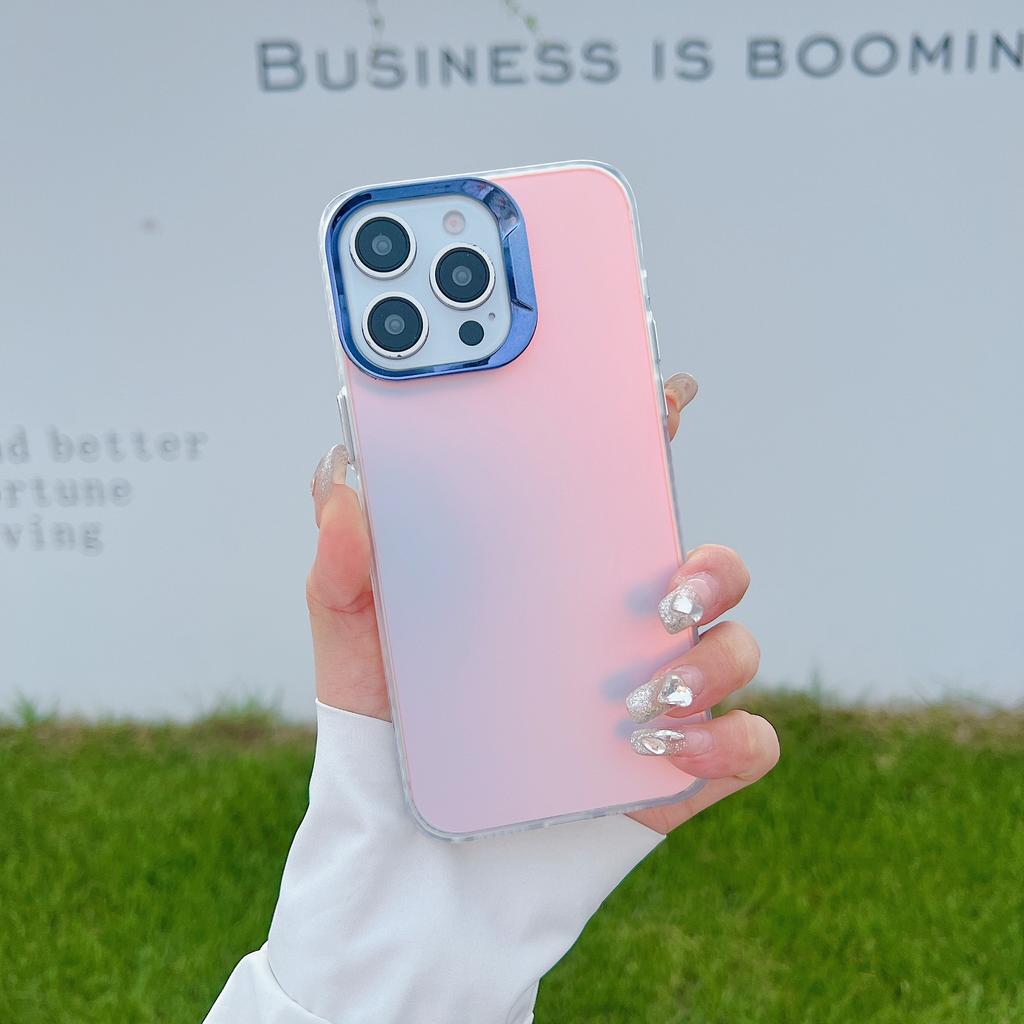 Applicable To Apple 16 Mobile Phone Case Chameleon Anti-fall IPhone 15 Promax Protective Case Laser 14 Simple