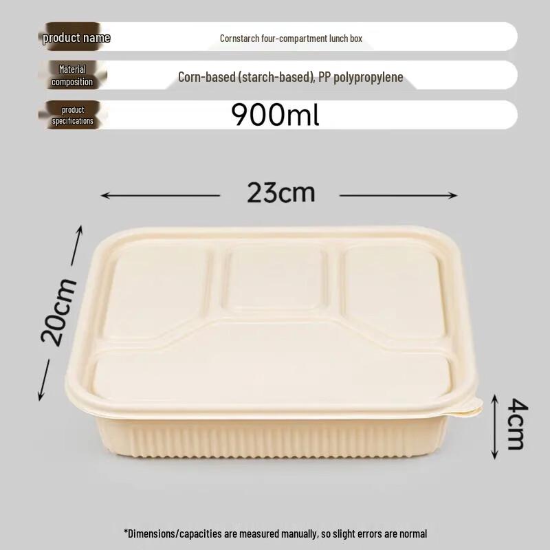 KLCX Degradable Corn Starch Meal Box