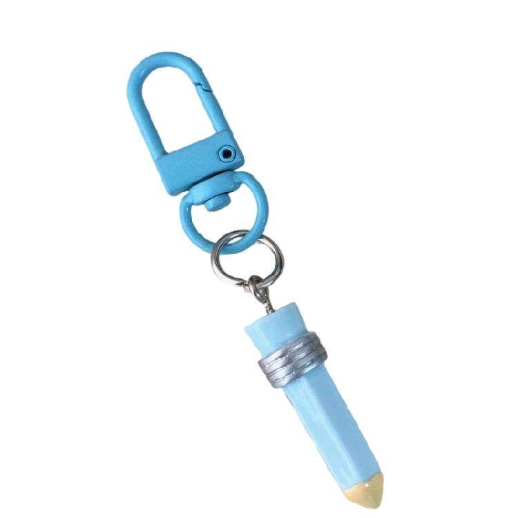 Lovely Mini Pencil Keychain Hanging Decoration For Girls Teens Lovely Style Creative Keyring Jewelry Functional