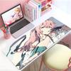Game Futuristic Zzenless Zone Zero Mouse Pad Large Thick Desk Pad Stitched Edges Gaming Mouse Mat For Pc
