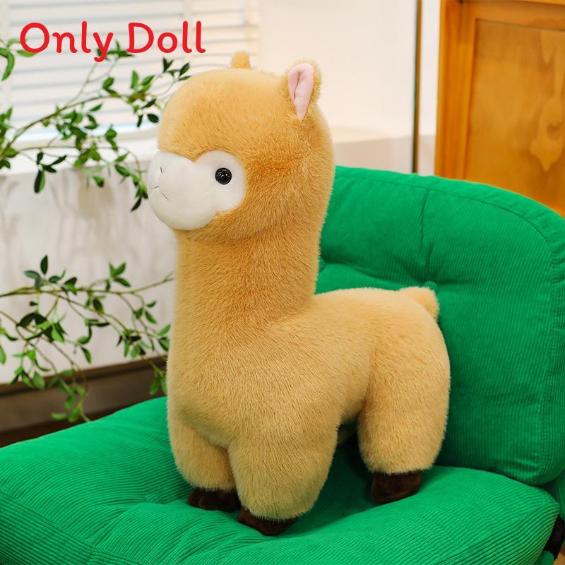 Cute Alpaca Plush Toy With Pp Cotton Filling For Kids Birthday Gift And Collection