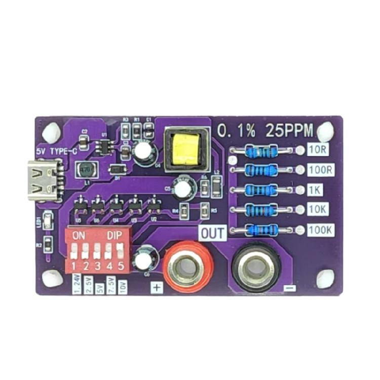 

Високоточний опорний стабілізатор напруги 5-канальний 1.24В/2.5В/7.5В/5В/10В Високоточний опорний стабілізатор напруги 10Ом/100Ом/1кОм/10кОм/100кОм 1